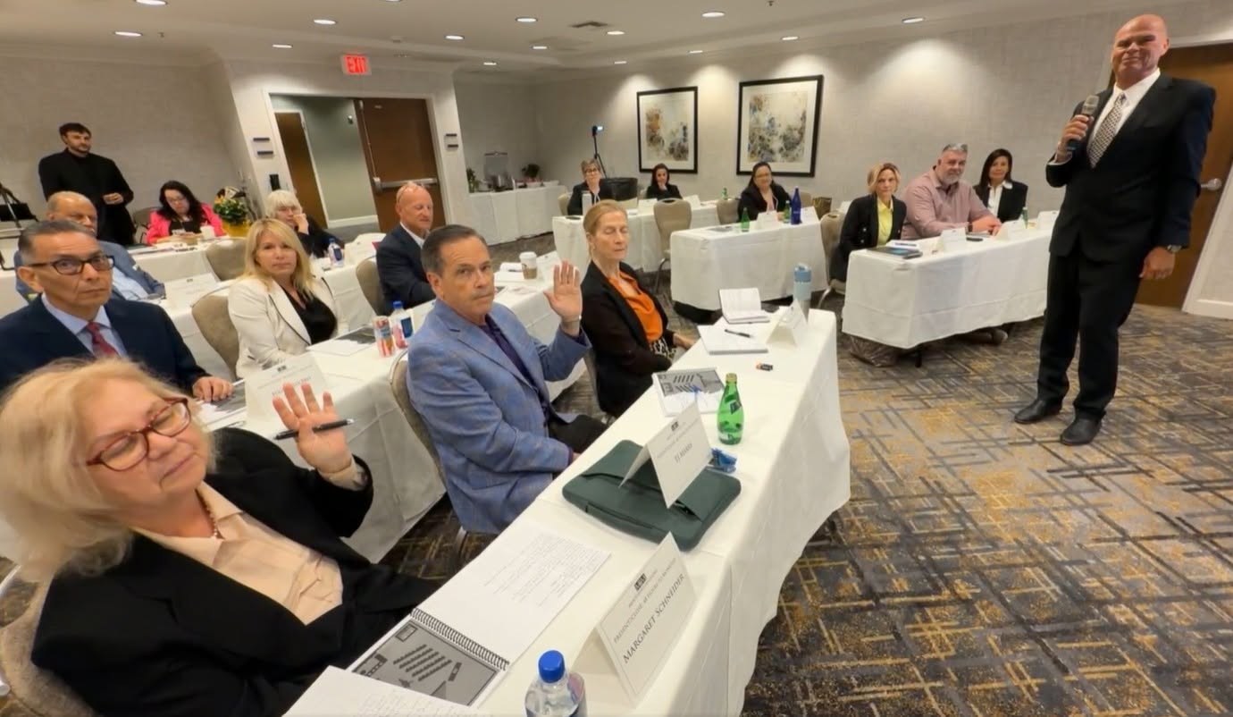 Dr. Jeffrey Cronk teaching chiropractors at a live event